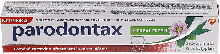 Зубная паста против кровоточивости десен и пародонтоза - Parodontax Herbal Fresh 75ml (75ml) (1108882-1478112-2) - изображение 1