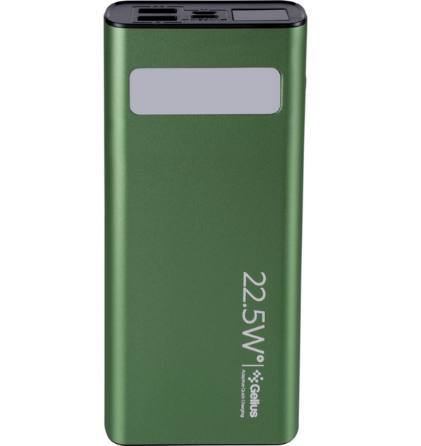 Додаткова батарея Gelius Lightstone GP-PB300i 20000mAh QC+PD 22.5W Green - зображення 4