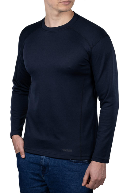 Лонгслив тактический мужской “Punisher” Polartec Power Dry 281z Navy Blue 2XL - изображение 1