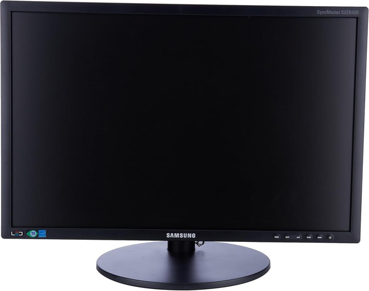 Монітор Samsung S22B420BW чорний (22" TN/1680x1050/16:10/250кд/м2) (03-SA-22-S22B420-A) Refurbished - изображение 1