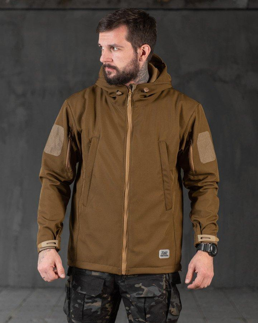 Тактична зимова куртка SoftShell Omni-Heat 3XL койот (89667) - зображення 2