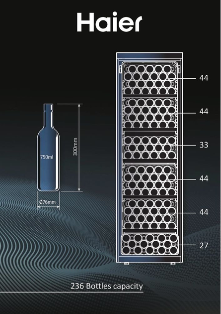 Винна шафа Haier HWS236GDGU1 - зображення 9