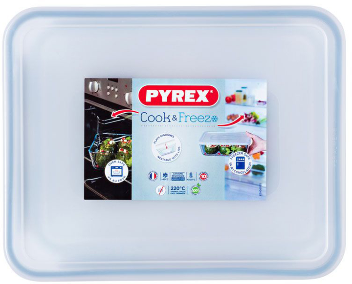 Форма для запікання Pyrex Cook&Freeze з кришкою 25x19 см (3137610000728) - зображення 4