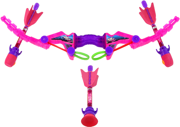 Лук LEAN Toys зі стрілами, що світяться Рожевий (5905214974480) - зображення 3