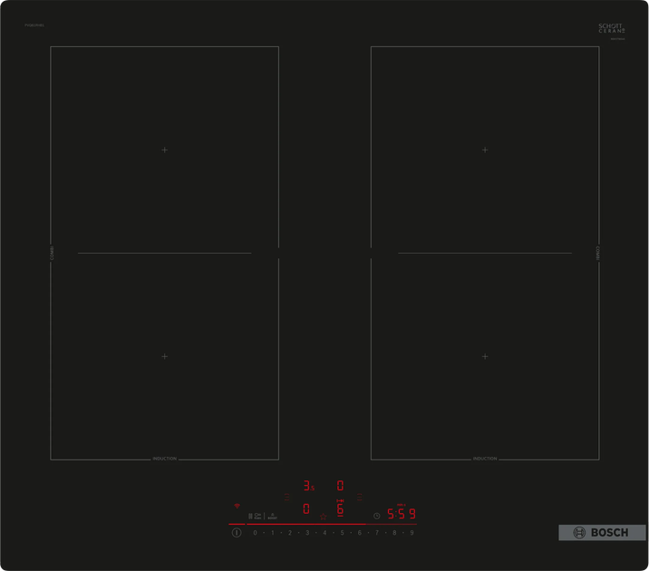 Варильна поверхня індукційна Bosch PVQ61RHB1E - зображення 1