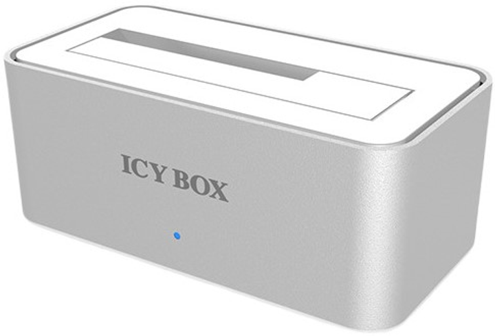 Stacja dokująca ICY BOX IB-111STU3-WH do 2.5"/3.5" HDD/SSD USB 3.0 Type-A Silver - obraz 2