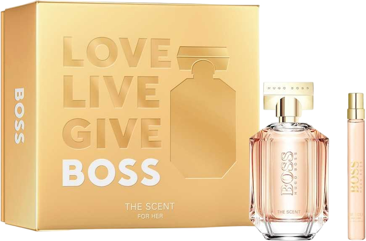 Zestaw damski Hugo Boss The Scent For Her Woda perfumowana 100 ml + Woda perfumowana 10 ml (3616303457839) - obraz 1