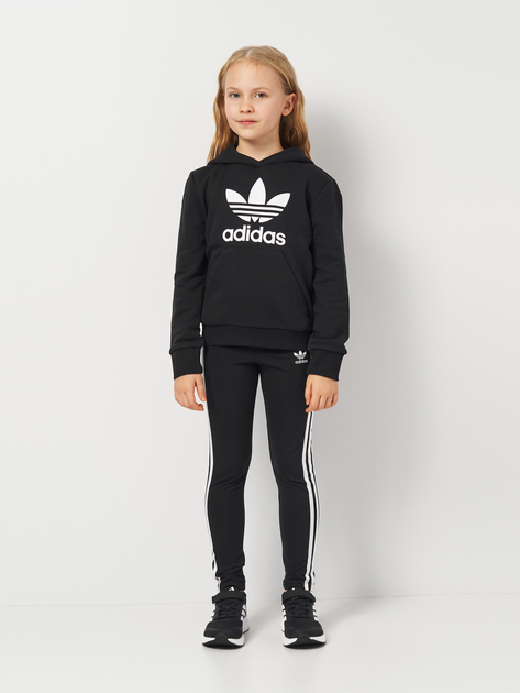 Детский спортивный костюм (худи + штаны) для девочки Adidas LEG SET IY2439 110-116 см Черный (4067894112086) - изображение 1