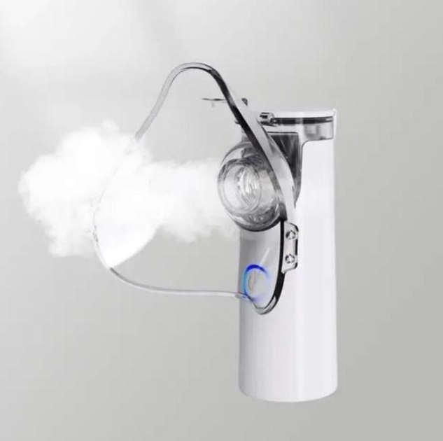 Інгалятор Mesh Nebulizer YM-252 100 KHZ Небулайзер Портативний ультразвуковий для дітей та дорослих ручний з насадками Сірий - зображення 2