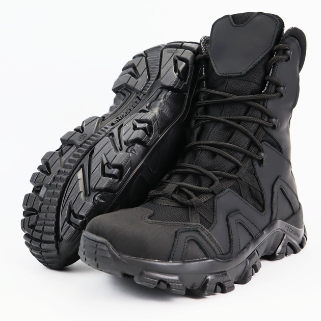 Берці зимові шкіряні OKSY TACTICAL утеплювач GORE-TEX Black 45 розмір арт.070107b-goretex-45 - зображення 1