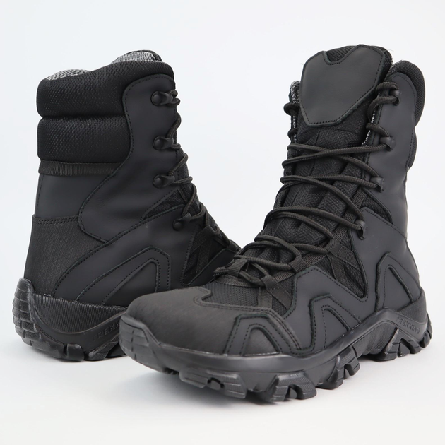 Берці зимові шкіряні OKSY TACTICAL утеплювач GORE-TEX Black 45 розмір арт.070107b-goretex-45 - зображення 2