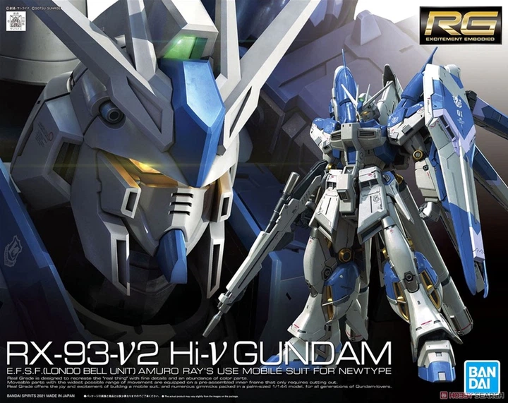 Модель для складання Bandai Real Grade RX-93-V2 HI-V Gundam 1:144 (4573102619150) - зображення 13