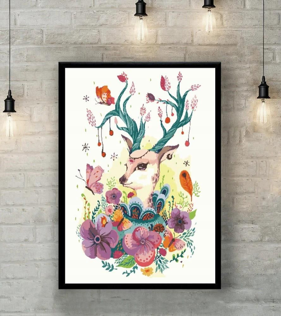 Картина за номерами ArtiFly Прекрасна лань 40 x 50 см (5904326906549) - зображення 5