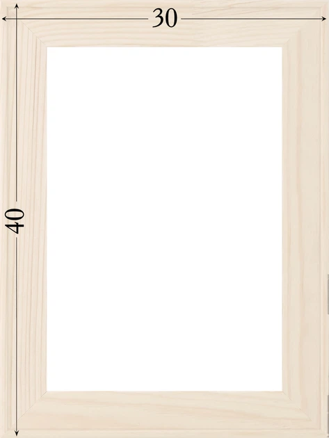 Подрамник для холста 30х40 (43х18 сосна срощенная) EmojiFrame - Фото 6 Подрамник для холста 30х40 (43х18 сосна срощенная) EmojiFrame - изображение 6