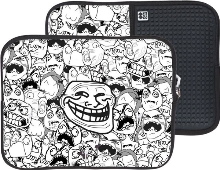 Torba na tablet Pixie Crew Trollface Black-White (0702811689077) - obraz 1