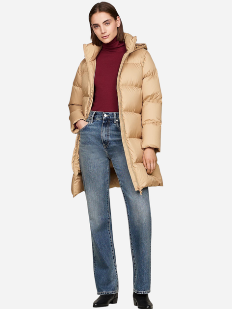 Kurtka zimowa damska pikowana Tommy Hilfiger WW0WW43583-RBL M Beżowa (8720637931844) - obraz 3