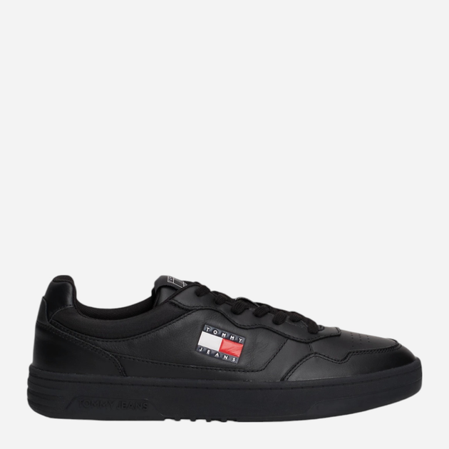 Sneakersy męskie skórzane Tommy Hilfiger EM0EM01443-BDS 44 Czarne (8720637381199) - obraz 1