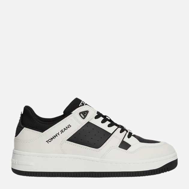 Sneakersy męskie do kostki Tommy Hilfiger EM0EM01508-BDS 45 Czarny/Biały (8720637393710) - obraz 1