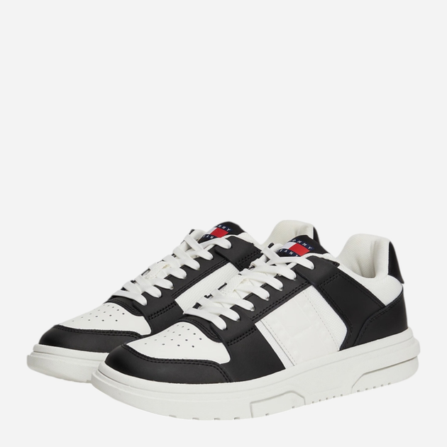 Sneakersy damskie do kostki Tommy Hilfiger EN0EN02615-BDS 37 Czarny/Biały (8720637483190) - obraz 2