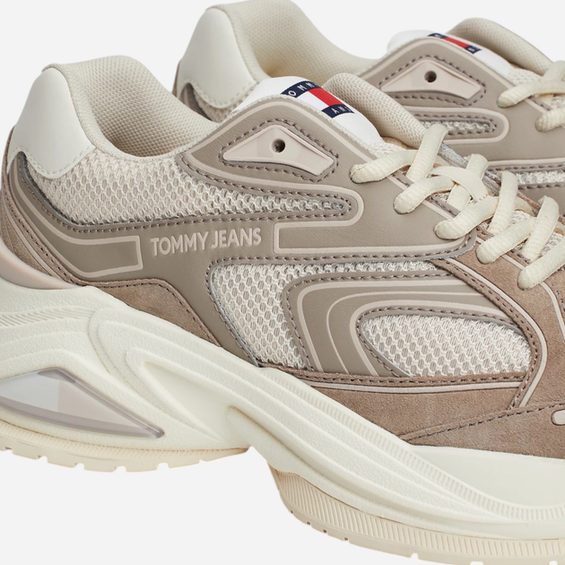 Sneakersy damskie do kostki Tommy Hilfiger EN0EN02620-RBK 41 Beżowe (8720637455845) - obraz 4