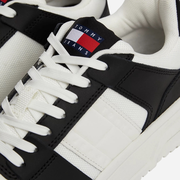Sneakersy damskie do kostki Tommy Hilfiger EN0EN02615-BDS 40 Czarny/Biały (8720637483947) - obraz 5