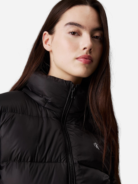 Куртка зимова коротка жіноча Calvin Klein J20J223571-BEH L Чорна (8720109953237) - зображення 4