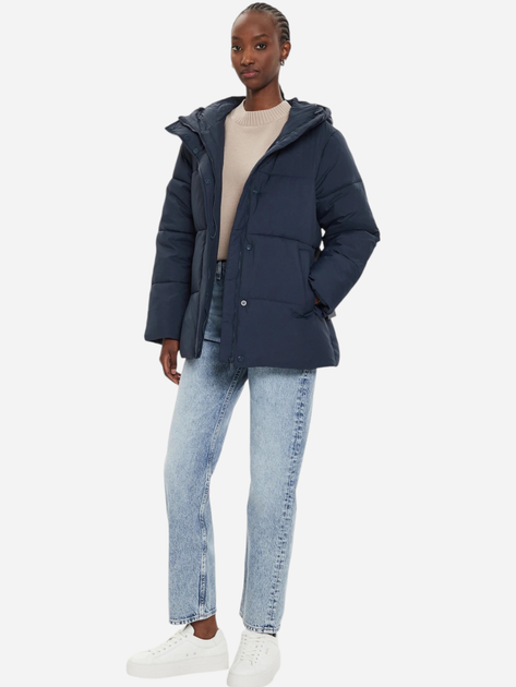 Куртка зимова жіноча Calvin Klein J20J224107-PPK M Синя (8720639427789) - зображення 3