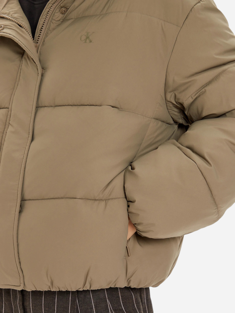 Куртка зимова жіноча Calvin Klein J20J224112-PAV S Світло-коричнева (8720639432462) - зображення 5