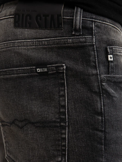 Jeansy skinny męskie Big Star Deric High Waist 913 W32L30 Czarne (5900714787530) - obraz 6