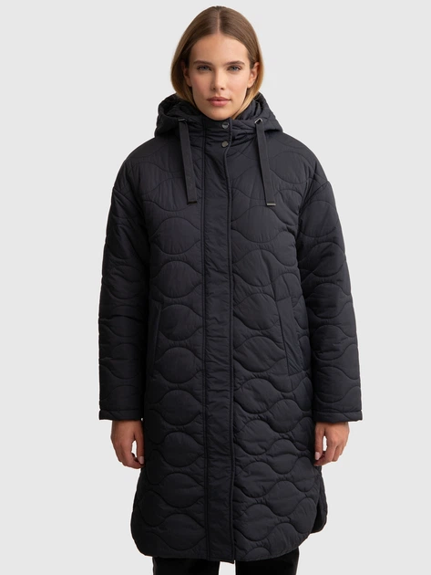 Kurtka przejściowa damska długa Big Star Elie 906 3XL Czarna (5900714795153) - obraz 1
