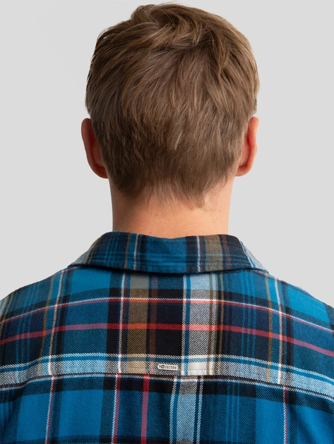 Сорочка бавовняна чоловіча Big Star Fileso 401 2XL Синя (5900714792442) - зображення 6