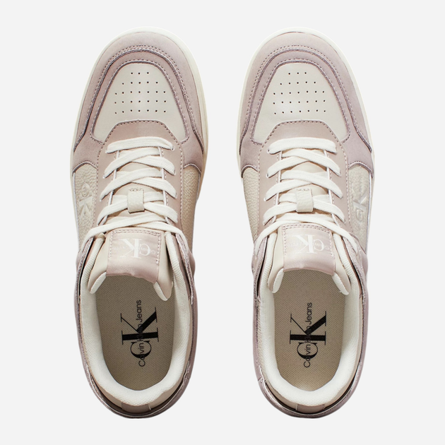 Sneakersy damskie skórzane Calvin Klein YW0YW01579-0HK 37 Beżowe (8720639467280) - obraz 4