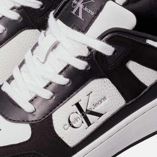 Sneakersy damskie skórzane Calvin Klein YW0YW01579-0GM 40 Czarny/Biały (8720639472932) - obraz 6