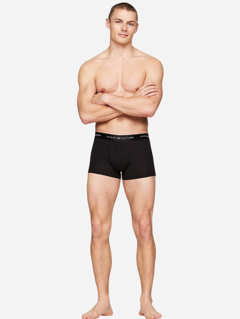 Zestaw majtek męskich typu bokserki 3 szt Tommy Hilfiger UM0UM03411-0SJ L Czarny (8720637194867) - obraz 6