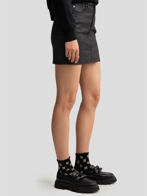 Спідниця міні пряма жіноча Big Star Margaret 924 W26 Чорна (5900714787431) - зображення 5