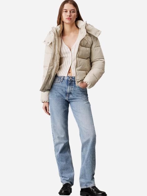 Куртка зимова коротка жіноча Calvin Klein J20J224119-PD7 S Молочна (8720639433261) - зображення 3