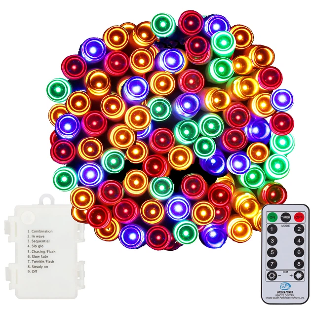 Гирлянда на батарейках Springos 9 м 120 LED CL0173 Mix - Фото 13 Гирлянда на батарейках Springos 9 м 120 LED CL0173 Mix - изображение 13