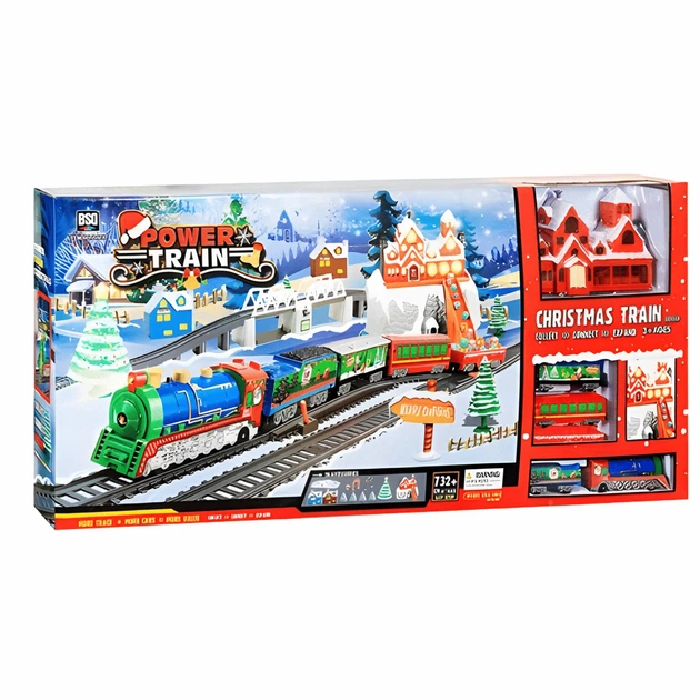 Дитяча новорічна залізниця Power Train (21816) – іграшки з