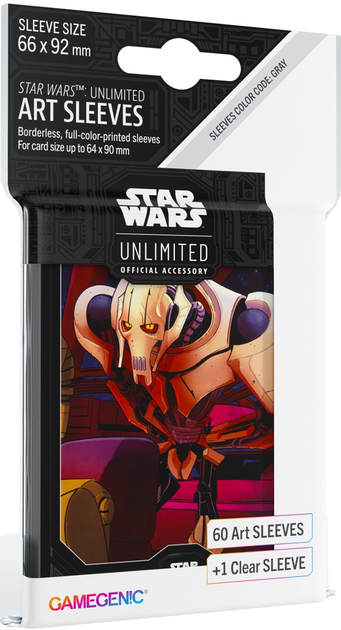 Koszulki na karty Gamegenic Star Wars Unlimited Art Sleeves: General Grievous (4251715415726) - obraz 1