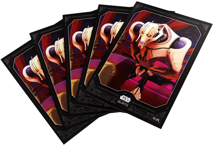 Обкладинки для карт Gamegenic Star Wars Unlimited Art Sleeves: General Grievous (4251715415726) - зображення 3