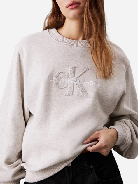 Світшот жіночий Calvin Klein J20J224652-P6G S Сірий (8720639319015) - зображення 4