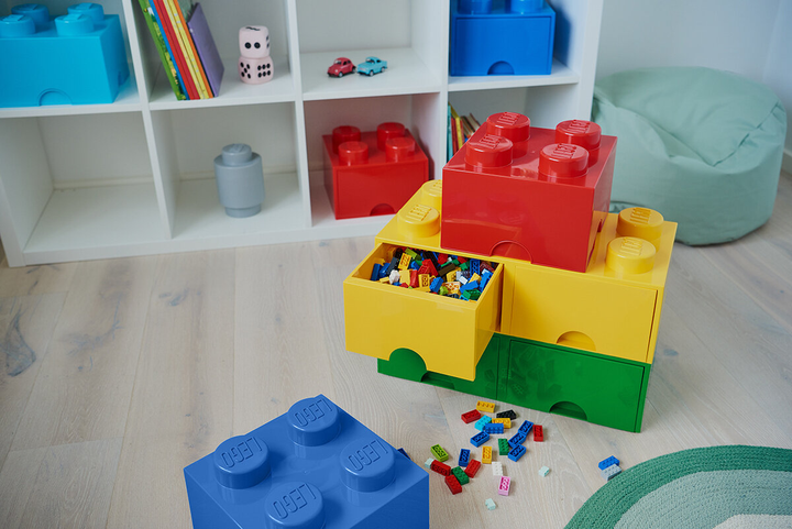 Pudełko do przechowywania klocków konstrukcyjnych LEGO Brick Drawer 8 z szufladami Żółte (5006133) - obraz 7