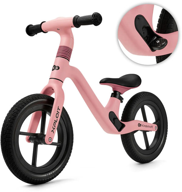 Rowerek biegowy Kinderkraft Xploit Bubblegum różowy (5902533924998) - obraz 6