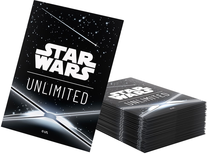 Обкладинки для карт Gamegenic Star Wars Unlimited Art Sleeves: Card Back Black (4251715416662) - зображення 4