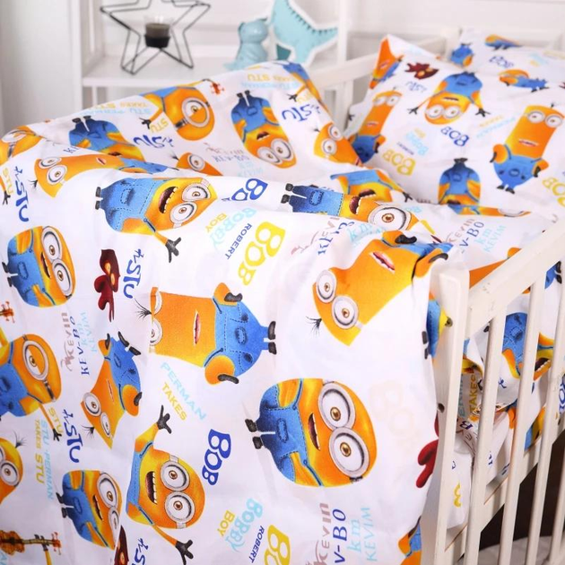 Акція на Підковдра MirSon полуторна євро 160x220 см Kids Time 20-0036 Minions бязь від Rozetka