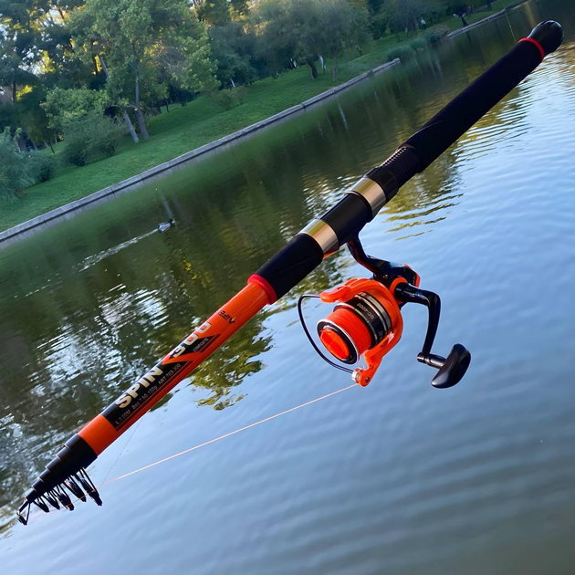 Спиннинг телескопический Feima Advanced 2.4m (50-100 грамм) с катушкой ...