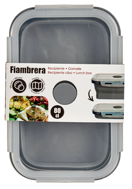 Lunchbox Kinvara silikonowy z pokrywką 800 ml (8430852816085) - obraz 5