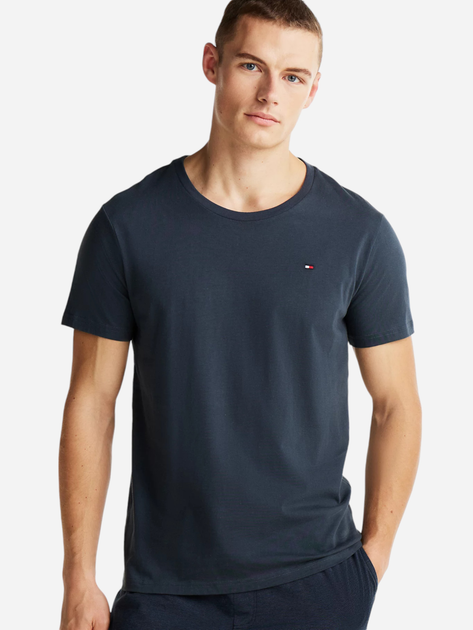 Набір футболок бавовняних довгих чоловічих Tommy Hilfiger UM0UM03379-0UF M 3 шт Різнокольоровий (8720637928387) - зображення 4