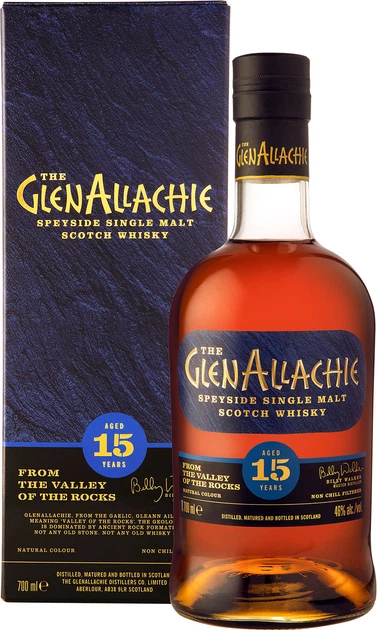 Виски GlenAllachie 15yo 0.7 л 46% в подарочной упаковке
