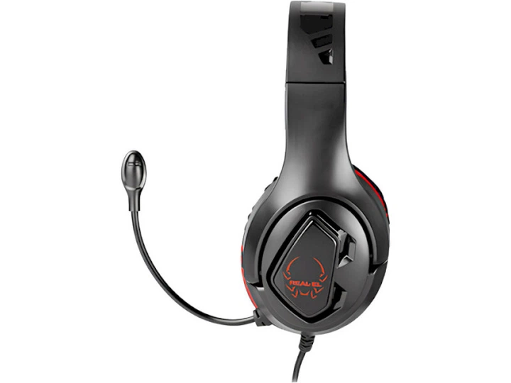 Гарнітура REAL-EL GDX-7590 Black/Red (EL124100050) - Фото 4 Гарнітура REAL-EL GDX-7590 Black/Red (EL124100050) - изображение 4